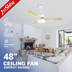 1stshine Ceiling Fan Factory Cheap Hot Selling 48" Decorative AC Motor Ceiling Fan with Light and Remote