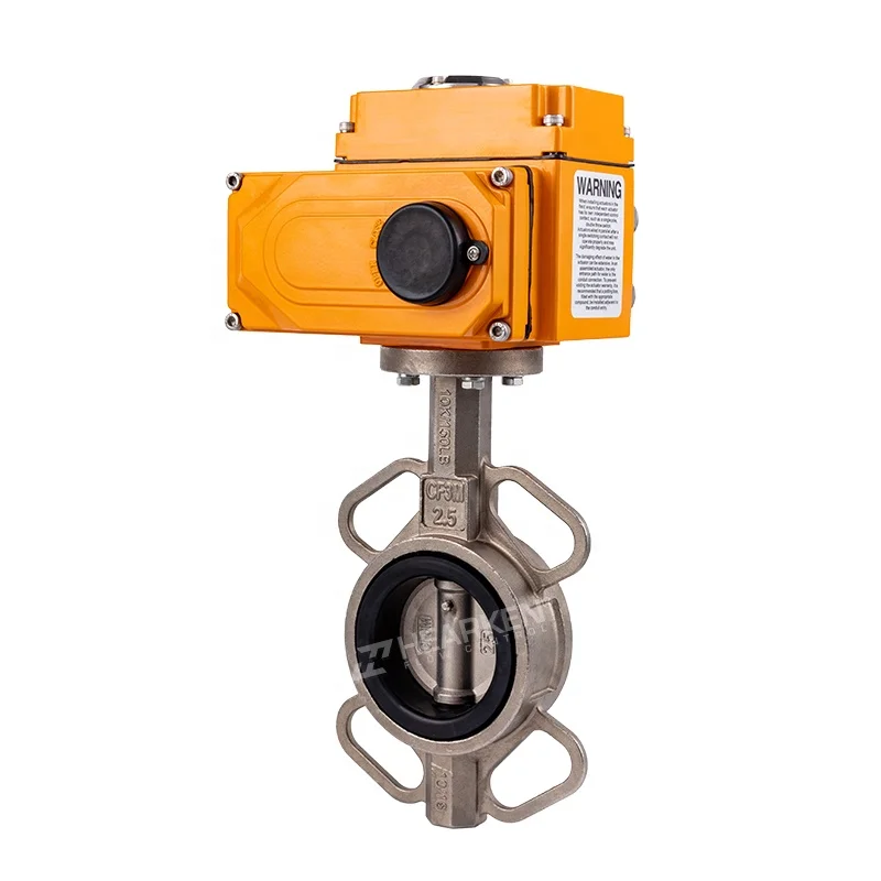 Valvula De Mariposa Motorize Butterfly Valves Dn100 Dn150 Stainless Steel Electric Actuator 8020