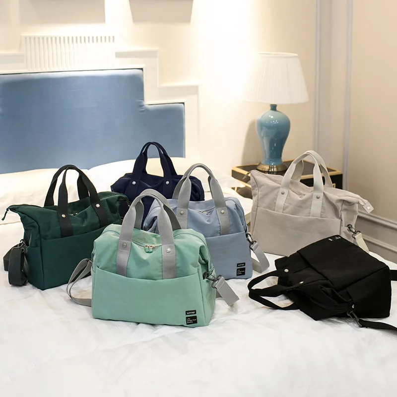 New Designer Plain Nylon Waterproof Strap Luggage Set Bag Travel Duffle Bag