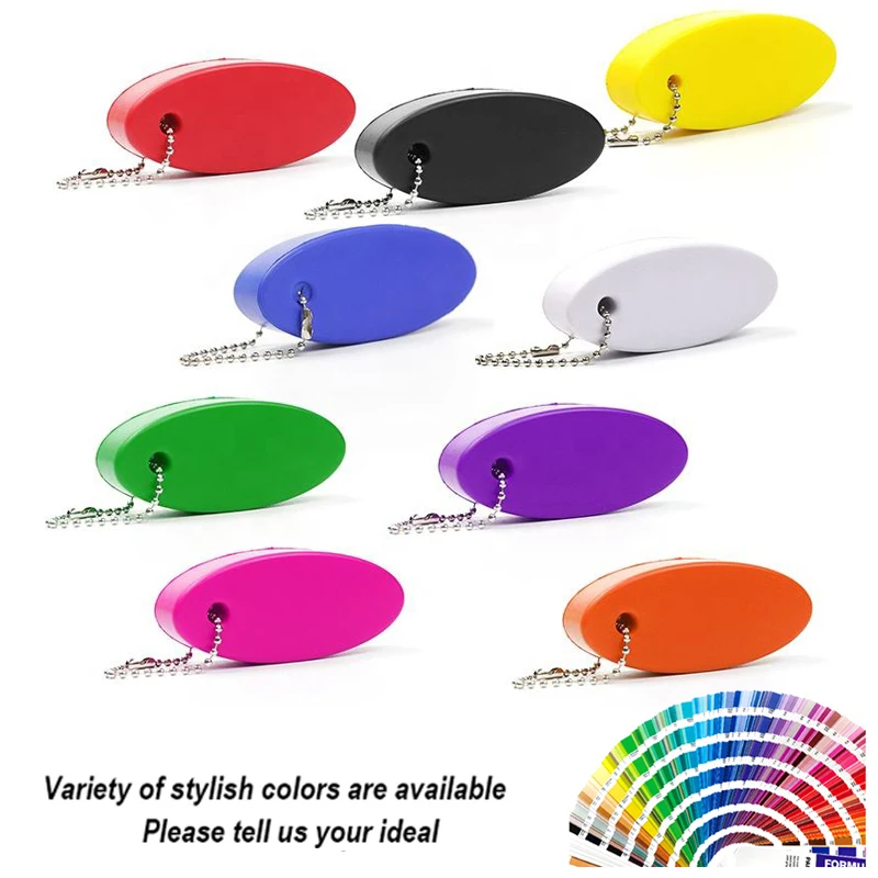 Custom Shape Foam Floating Keyring With Logo Key Boating Fishing Surf Keychains Hot Sale EVA Sponge Toy Key Ring