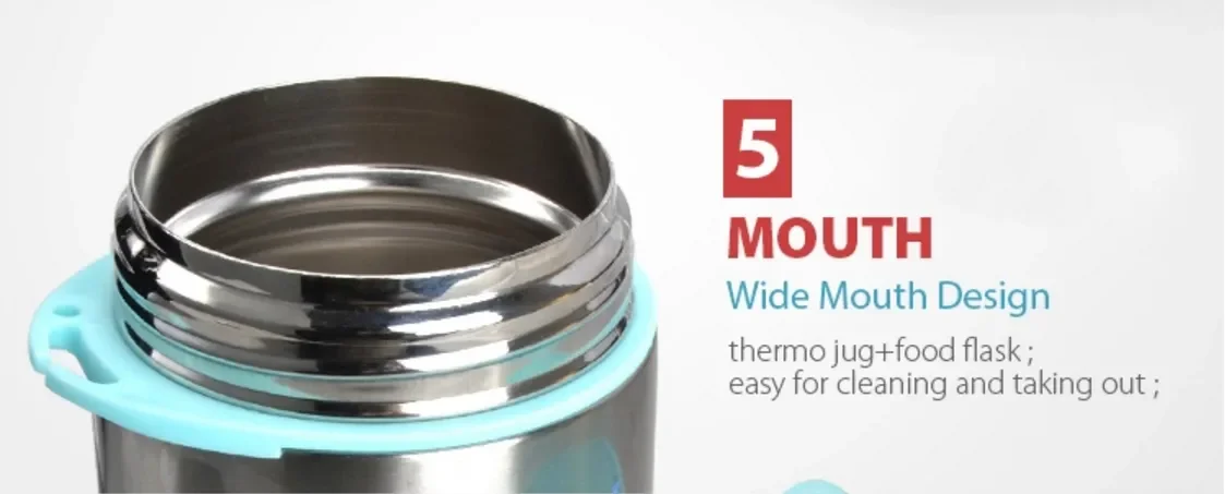 GAS 350ml Stainless Steel Leak-Proof Vacuum Flask Thermos Lunch Container for Kids with Lid & Straw Portable Drinkware