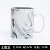 Ink gray marble milk cup