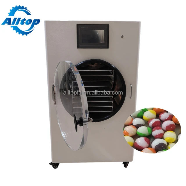 0.6 oil free sen ova 10kg 12kg  8 shelf mini  small home lyophilizer  small food freeze dryer machine for candy