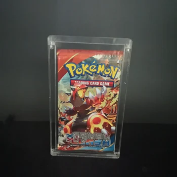 CUSTOM pokemon Booster pack display closure case acrylic display trading cards booster packs box Single protection case