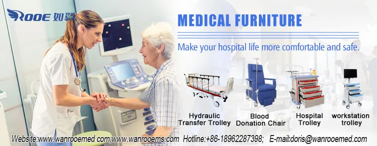 Medical Telemedicine Devices System Trolley for Doctor Remote Guidance and Consultation