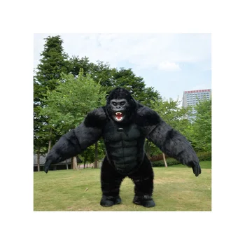 2.6m High Inflatable King Kong Costume For Adult Halloween Plush Furry Mascot Animal For Advertising
