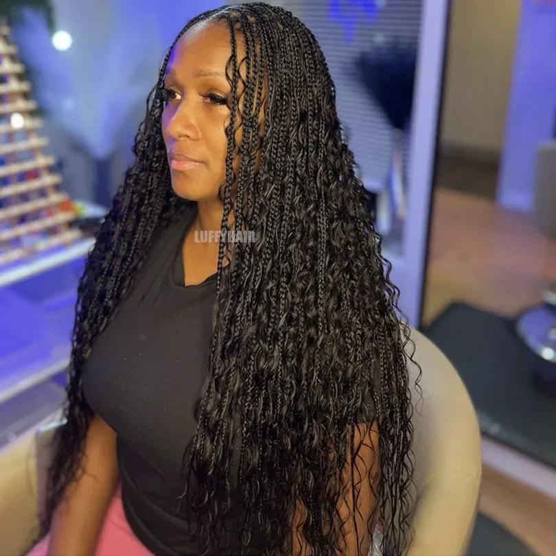 Capelli umani sfusi ricci profondi per intrecciare, estensioni di capelli vergini malesi al 100% non trattati_voghion.com