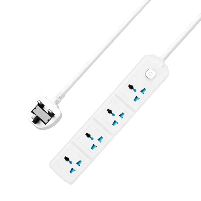 Universal Type Extension Power Socket Children Security 4 Outlets Power Electric Strip