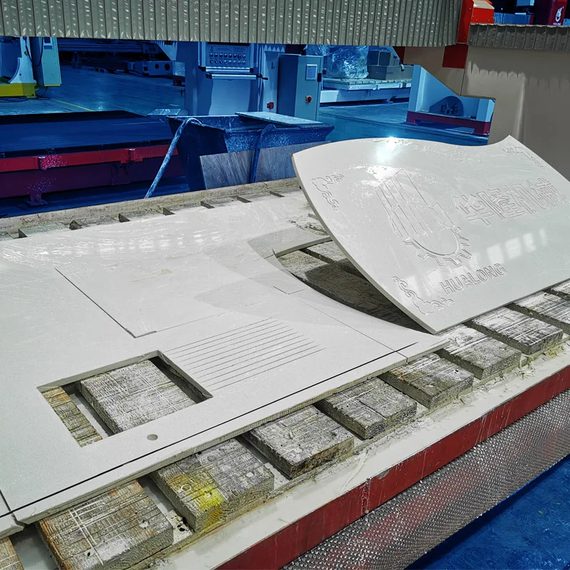 Hualong Stone Machinery Multifunctional 5 Axis Cnc Router Bridge Saw Granite Marble Stone Cutting Machine With Milling