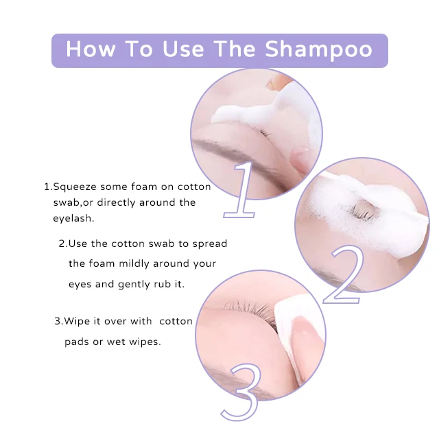 Лидер продаж индивидуальный органический натуральный шампунь с ароматом розы собственным этикеткой для удлинения ресниц из