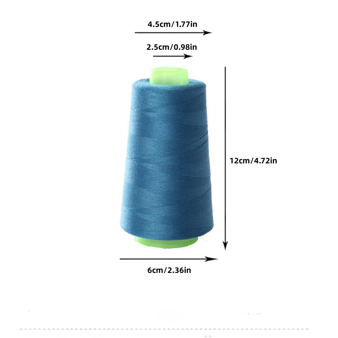 In Stock Wholesale 402 Polyester Sewing Thread Solid Color Dyed Spun