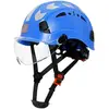 Casco Azul con Visera Transparente
