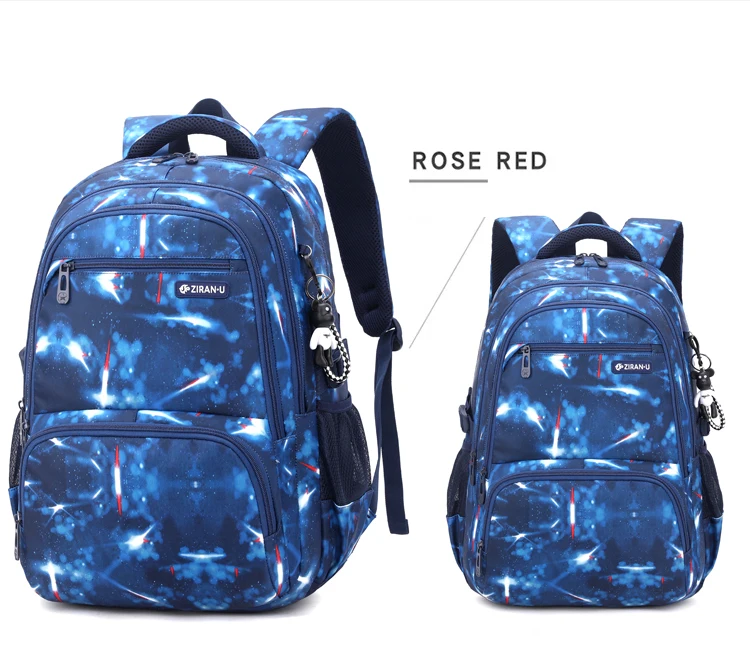 Large Capacity Waterproof Kids School Backpack Factory Price Colorful Campus Leisure Student Backpack for Girls and Boys