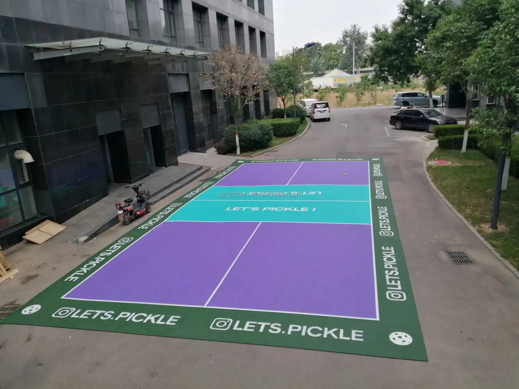 Outdoor Pickleball Court pp Interlocking Sports Flooring Multipurpose Court Sports Flooring