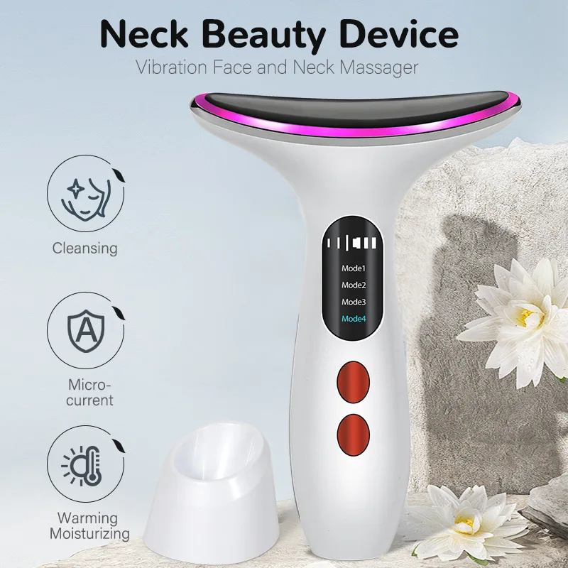 New Beauty Neck Instrument Vibration Massage Neck Pattern Instrument Iron Lift Neck Face Color Light Into Beauty Instrument New Beauty Neck Instrument Vibration Massage Neck Pattern Instrument Iron Lift Neck Face Color Light Into Beauty Instrument