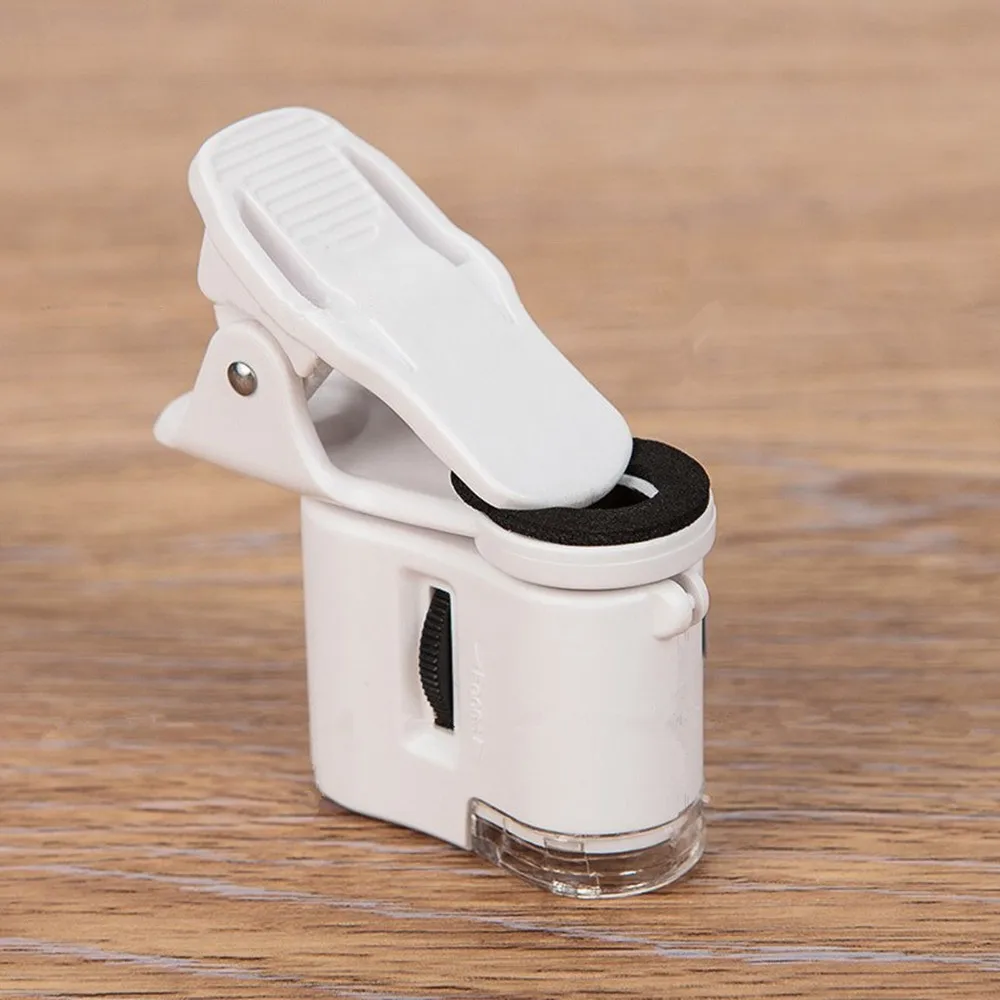 Handheld 60X Loupe Magnification Toy 60X Mini Phone Biological Microscope