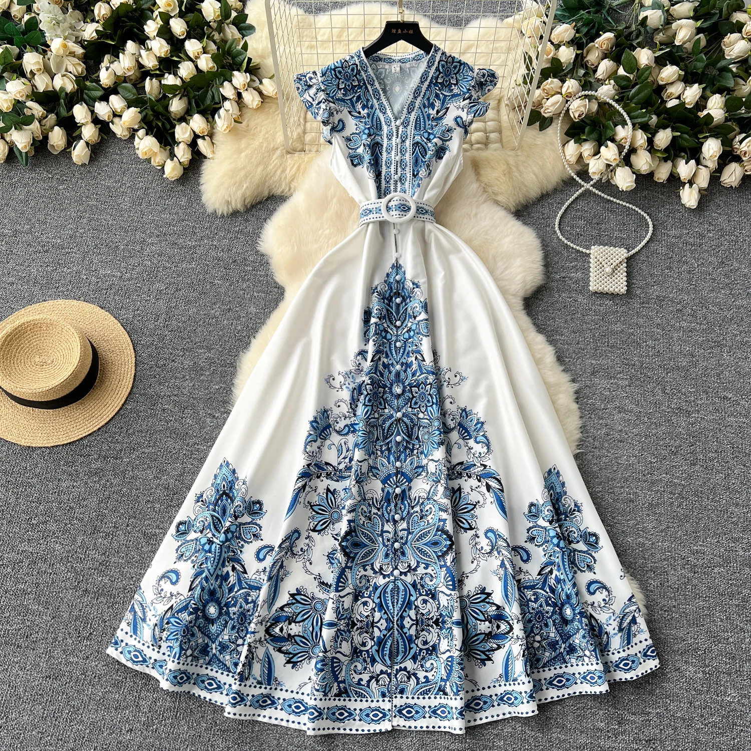 white christmas dresses Loose Linen Tunic Dress 'Jo', Plus Size Linen Tunic main image 0