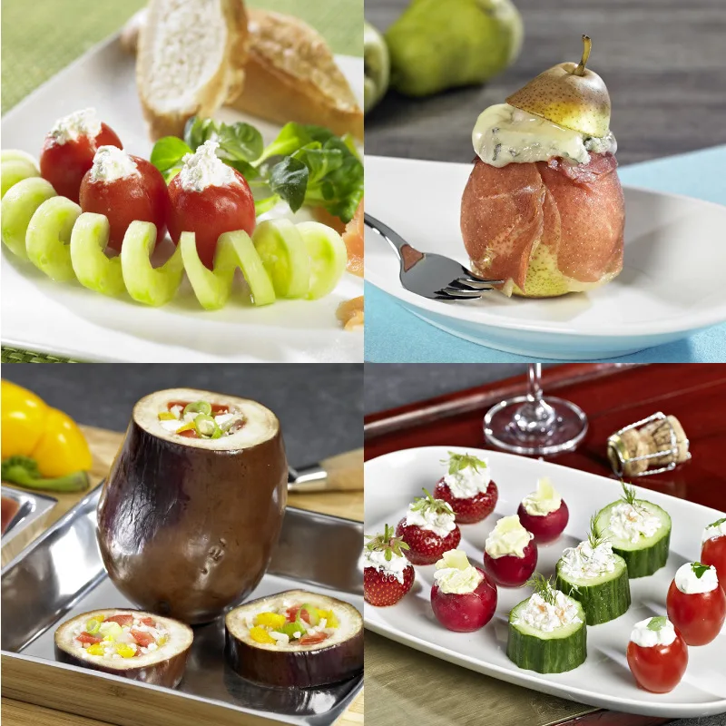 コアラーステンレス鋼フルーツカッター野菜ドリル滑り止め野菜スパイラ