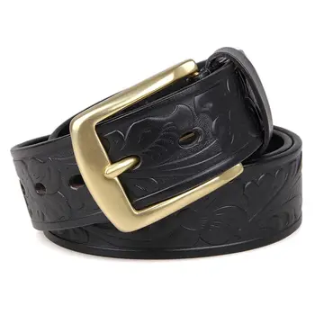 Casual Business Men's Belt All-match genuine leather high quality New Luxury Brand Black automatically buckle real cowhide belt
