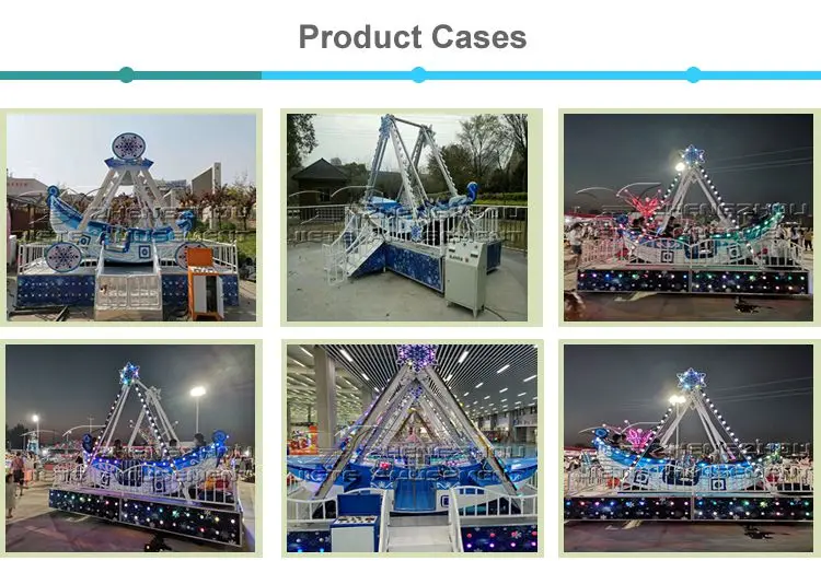 Popular Thrill Equipment Customized Amusement Park Rides Iron Ice Pirate Ship For Sale