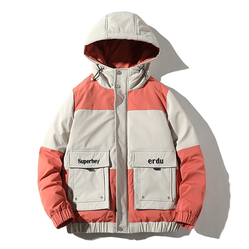 wearing two down jackets