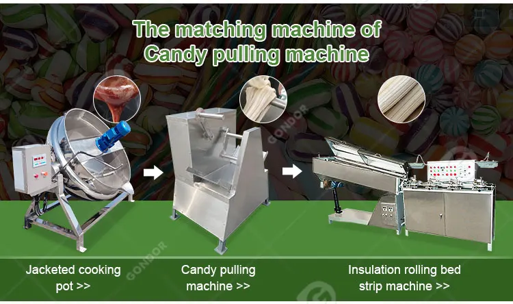 Soft Maltose Make Mini Toffee Sugar Candy Taffy Whiten Stretch Pull Puller Pulling Pulled Machine Trukey