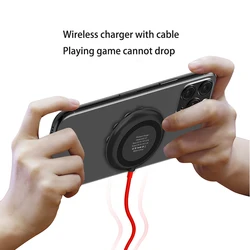 Новое поступление 2020, беспроводное зарядное устройство для мини-смартфона 10 Вт, внешний аккумулятор для мобильного телефона, быстрая Беспроводная зарядка с 19 втулками, Пользовательский логотип