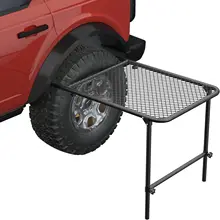 Folding Grill Table, Small, , Lightweight, Portable, Height Adjustable, Outdoor Picnic Table  Put on Tire