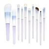 Blue Makeup Brush set