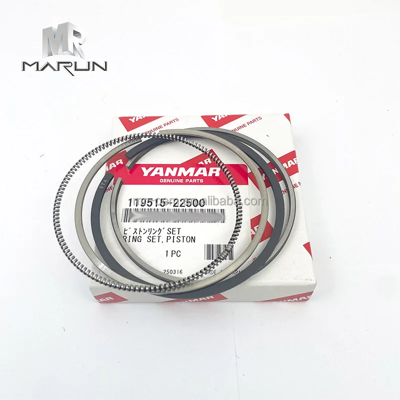 119515-22500 ZX17U-2 3TNV70 Piston Ring Engine Spare Parts for Construction Machinery