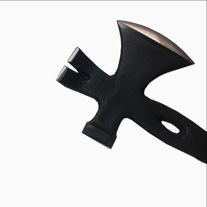 GTYPRO Industrial Grade Multi-Purpose DIY Survival Hatchet Axe Drop Forged Steel Crowbar Pry Bar with Plastic Handle