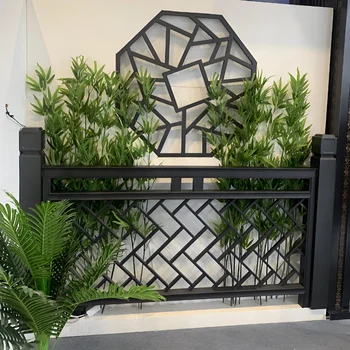 Decorative Garden Fencing Buildings Galvanized customized privacy Metal Fence Panels Morden Trellis Gates Outdoor luxury Fence