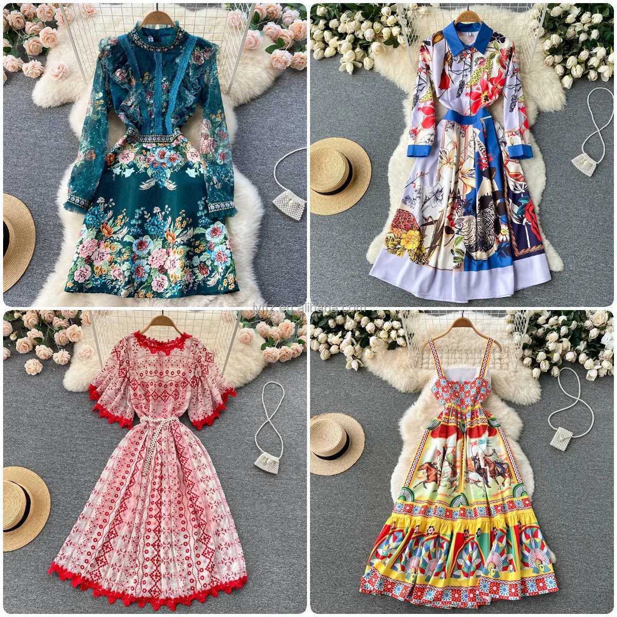 2022 summer fashion elegant dress French women's clothing manufacturers wholesale