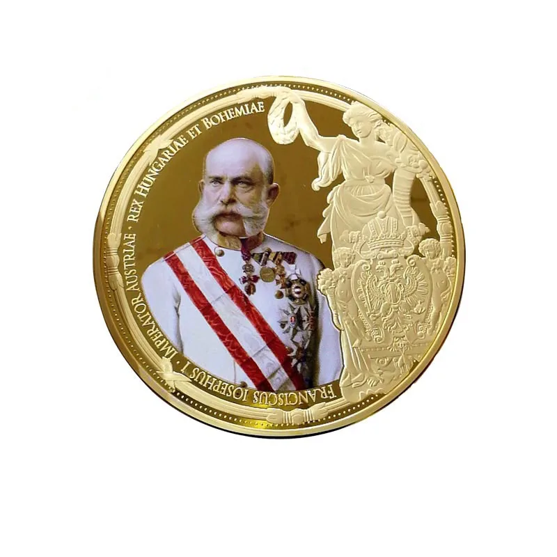 Folk Crafts Souvenir Collector Custom UV Printing Metal Doge Coin 1oz Fine Gold Coin