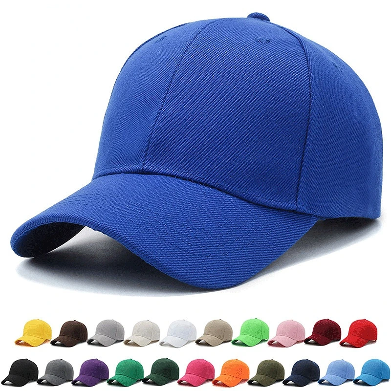Ff834 Wholesale Customized 6 Panel Plain Sports Cap Adjustable Cotton