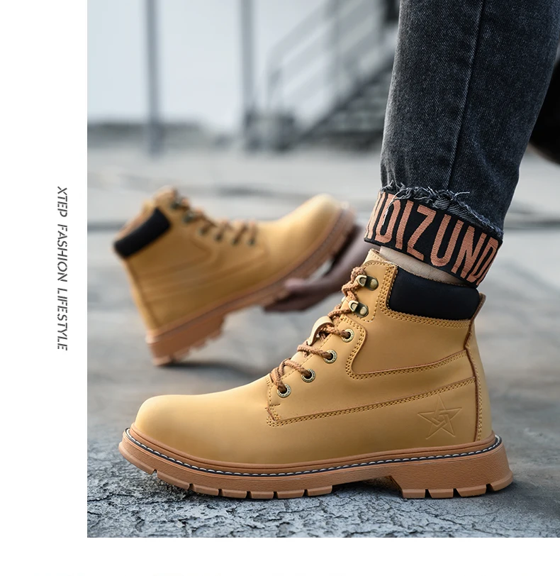 waterproof high top steel toe microfiber leather construction security boots women men working safety shoes