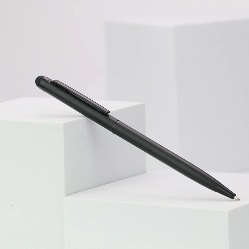 Оптовая продажа рекламная тонкая шариковая ручка разноцветные офисные канцелярские товары ручки для отелей с пользовательским