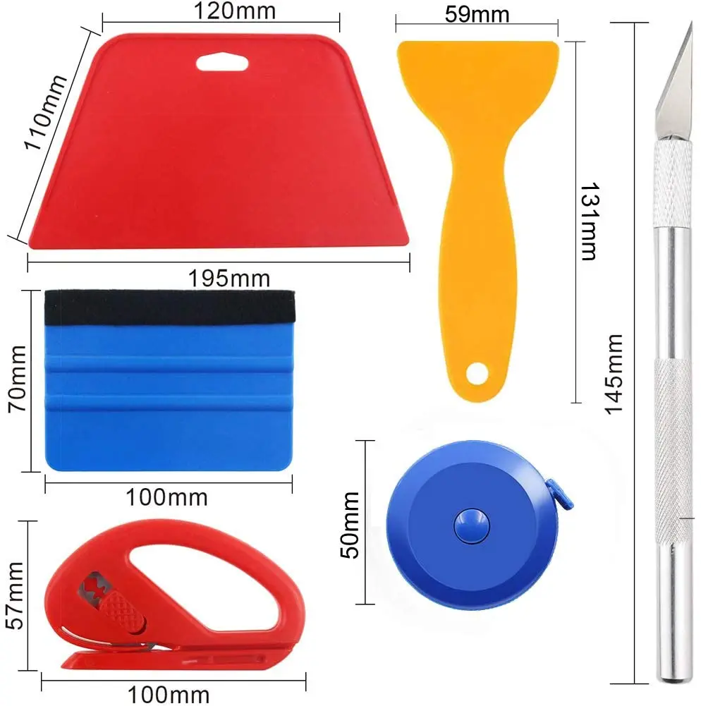 Squeegee Snitty Vinyl Wrap Tool Kit - Craft Knife & More