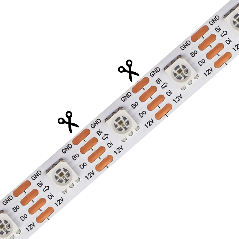 Addressable Led Strip With WS2815  60 Led  60 Pixel Per Meter DC12V  for Decoration Sgnal Break-Point  Continuous Transmission