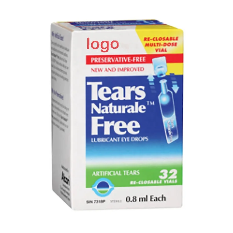 Artificial Tears Taurine for Eye Drop Mockup Packaging Box Custom Color Print Coated Paper Boxes