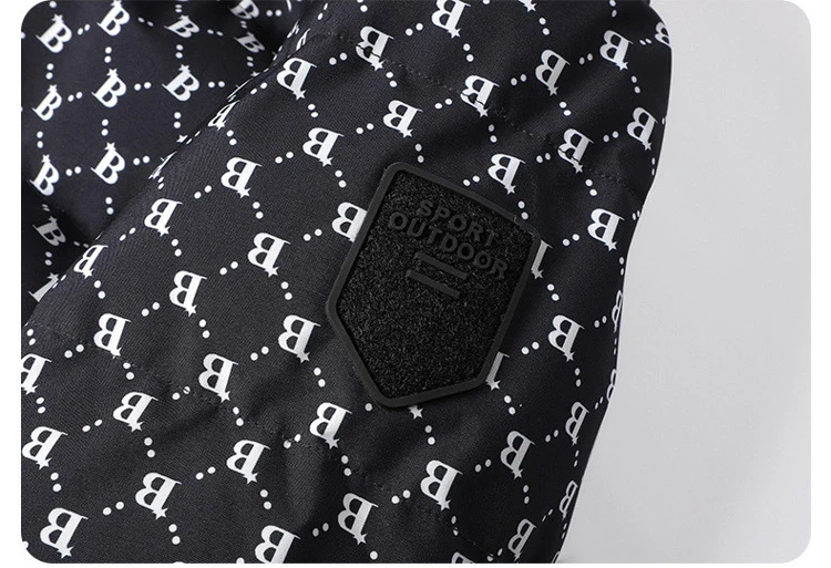 Men's Waterproof Puffer Jacket With Stand Collar For Winter_voghion.com