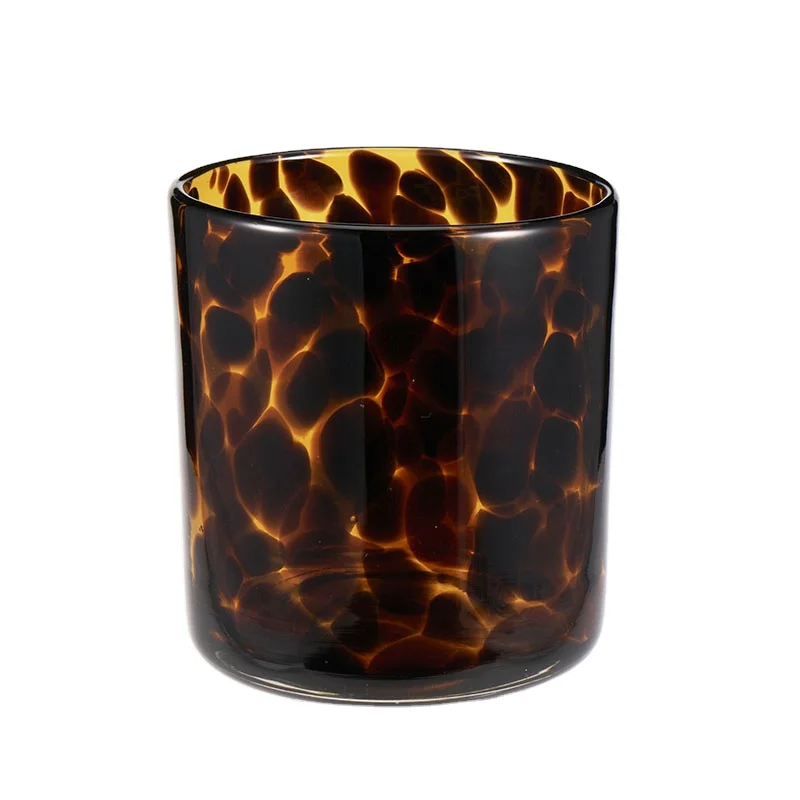 Unique Design Leopard Spotted Print Candles Glass Jars - Buy Spotted 