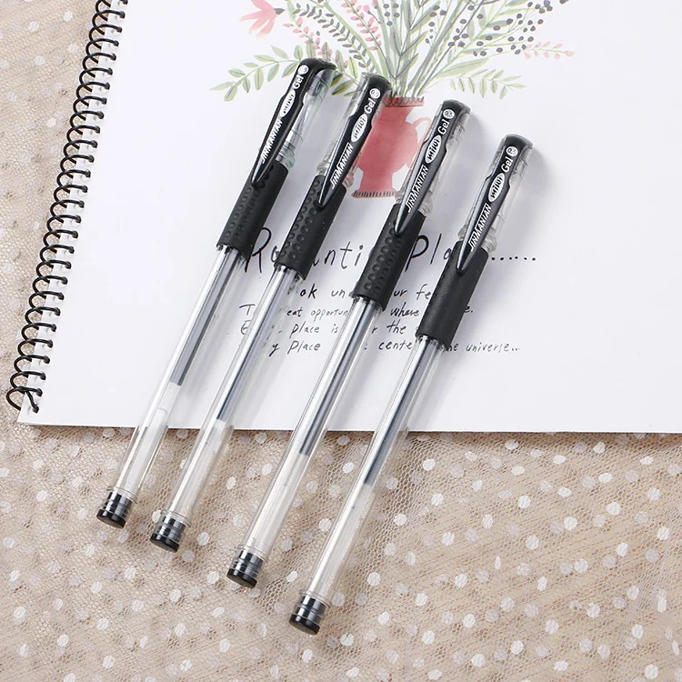 Wholesale 0.5mm Ink Promotional Bulk Red Black Blue Signature Gel Pens Gift Advertising Stationery Refillable_voghion.com