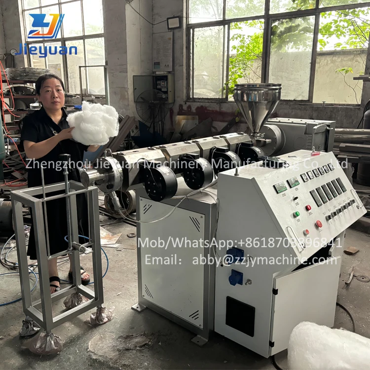 Fiber Synthetic Extrude Polyester Pet Fiber Making Machines Plastic Bottle Plastic Raw Material Machinery