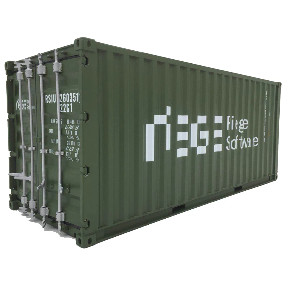 【A】30cm 1:20 Riege software logistics Custom container miniature logistics container model O.A.S ship model