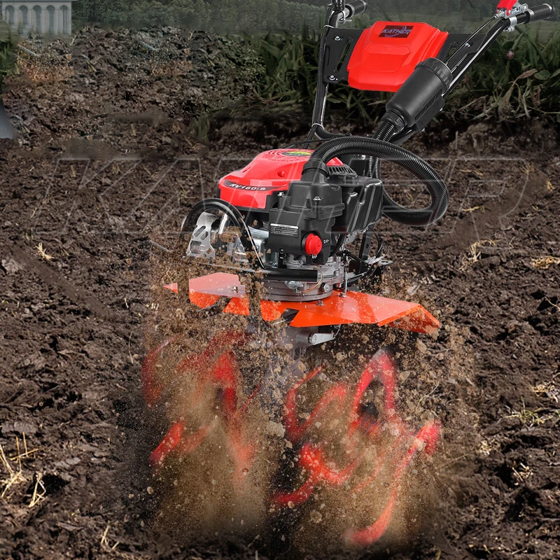 Agricultural Multi-Functional Gasoline Hand Held Cultivated Land Loosening Machine Rotary Tiller Micro Tiller Rotary Cultivators