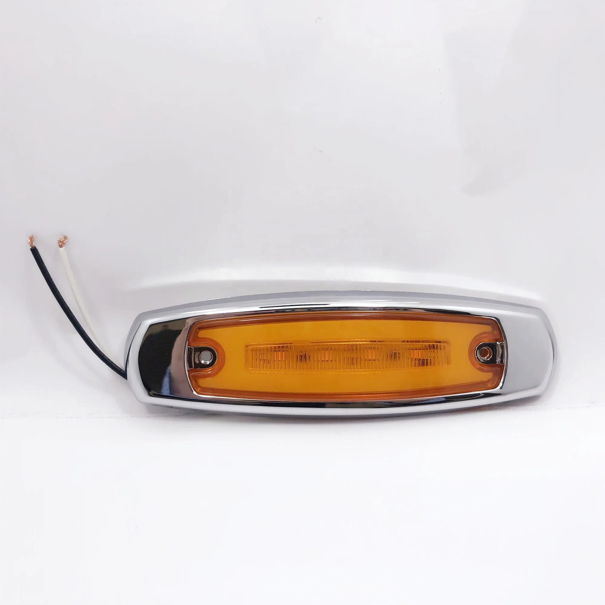 NEW Led Side Marker Lights with Chrome Bezel Fit Freightliner  Truck Trailer Tractor Bus