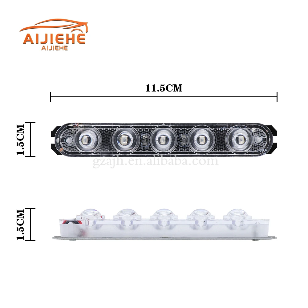 Universal Car Led Drl Daytime Running Light Flexible 6led Driving Fog Bulb Warning Lamp Car Styling Dc 12v Auto Led Head Lamp