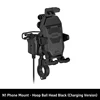 Black N1 phone holder Hoop Ball Head(Charging Version)
