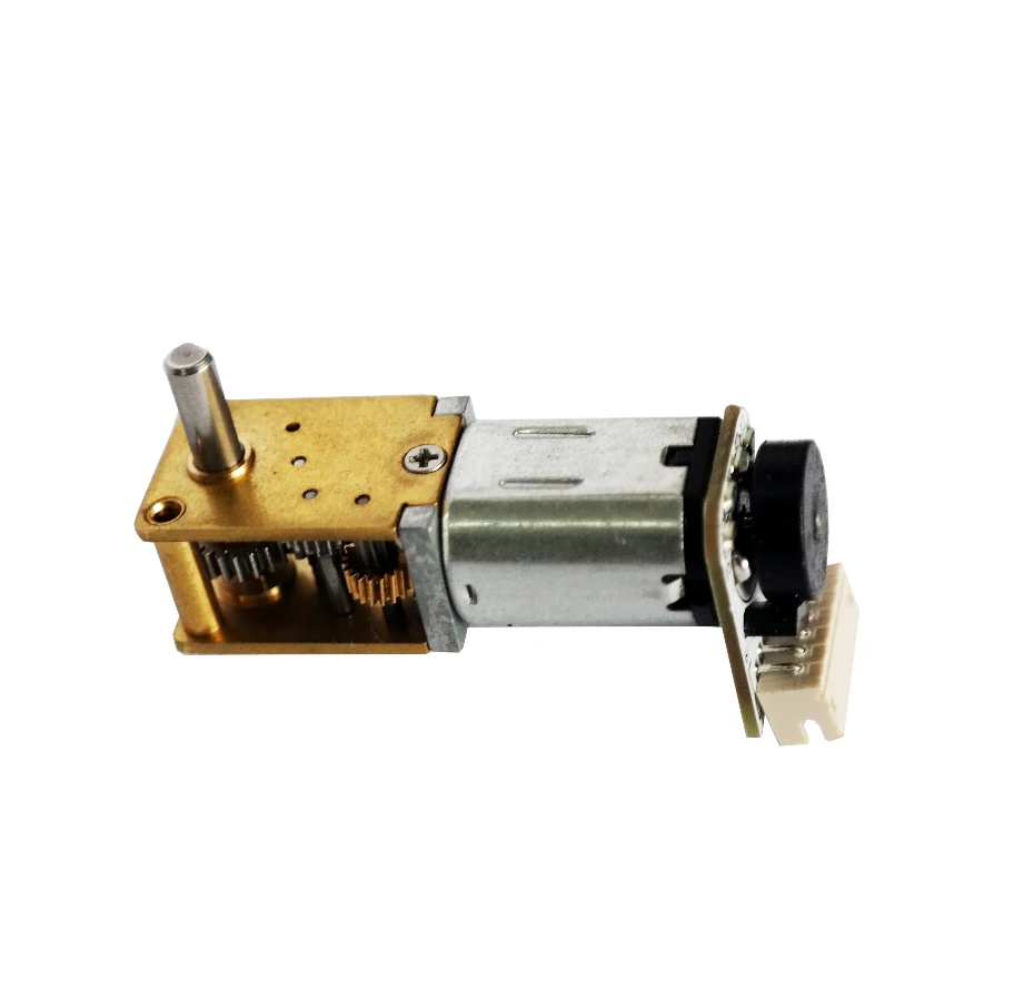High Torque Low Speed N20 DC Brushed Worm Gear Gearbox Motor with Magnetic Encoder